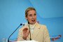 Alice Weidel, chair of the AfD parliamentary group, speaks during a press briefing before the parliamentary group meeting in the Bundestag on 13 October 2026 in Berlin, Germany. (Source: Getty Images)