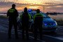 Police officers near the cordoned-off Turnow-Preilack substation in Brandenburg following suspected sabotage of the power grid. (Source: Getty Images)