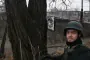 British volunteer Chris Parry during an evacuation mission in eastern Ukraine, as seen in footage from the BBC documentary Hell Jumper. (Source: BBC)