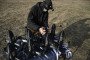 An employee of the Ukrainian SkyFall company checks a P1-Sun interceptor drone before a test flight at an undisclosed location in Ukraine on March 19, 2026. (Source: Getty Images)