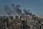 Emergency services work at the scene after a Russian drone struck a building of the National Academy of Sciences of Ukraine in the central Shevchenkivskyi district, causing a fire on September 28, 2026 in Kyiv, Ukraine. (Source: Getty Images)