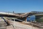 Puente de Henichesk a la flecha de Arabat dañado por un ataque ucraniano con misiles Storm Shadow/SCALP en agosto de 2023