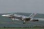 A fighter type F-18 Hornet of Canadian Royal Air Force takes off from the military airbase at Campia Turzii, on May 28, 2014. Illustrative photo. (Source: Getty Images)