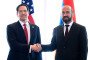 US Secretary of State Marco Rubio and Armenian Foreign Minister Ararat Mirzoyan shake hands during a meeting at Yerevan’s Zvartnots international airport on May 26, 2026. (Source: Getty Images)