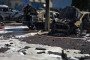 Burned-out civilian vehicles after a Russian guided bomb strike in Sumy on July 15, 2026. (Source: Sumy Regional Military Administration)