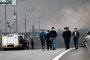 Black smoke rises from the refinery where a fire broke out following a strike as firefighting efforts continue in Moscow, Russia, on June 18, 2026. Illustrative photo. (