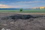 Impact crater of a downed Russian cruise missile, shot down by the Ukrainian State Border Guard Service, August 20, 2026.