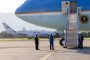 Air Force One, the Boeing-747 airplane of the US President, bottom, stands by, as the Russian Il-96 taxies to the runway, after the US – Russia summit at Geneva Airport Cointrin, on June 16, 2021. (Source: Getty Images)