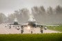 RAF Eurofighter Typhoon taxis for takeoff from RAF Coningsby in the UK, February 19, 2026. (Source: Getty Images)