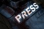 Press journalist armor war protective vest in blood. Illustrative photo. (Source: Getty Images)