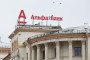 The logo of Alfa-Bank AO sits on display above a building in Minsk, Belarus. (Source: Getty Images)