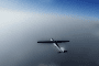 A Russian fixed-wing unmanned aerial vehicle in flight. Date and location unknown. Illustrative image.