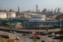 Storage tanks at the Hindustan Petroleum Corp. oil refinery on April 23, 2026 in Mumbai, India. (Source: Getty Images)