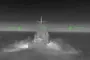 Damaged Russian Project 10410 patrol ship in Kaspiisk, Dagestan, following a Ukrainian drone strike. (Source: Madyar/Screenshot)