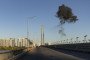Damage to Kyiv’s Southern Bridge following a Russian drone strike on October 2, 2026. (Source: Getty Images)