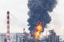 Fire and thick black smoke rise from the Moscow Oil Refinery following a reported Ukrainian drone strike on June 16, 2026. (Photo: Open source)