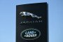 The Jaguar and Land Rover logos are displayed outside a Jaguar dealership in Edmonton, Alberta, Canada, on March 22, 2025. (Source: Getty Images)