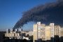 Smoke rising following a Russian air attack in Kyiv on August 29, 2026. (Source: Getty Images)