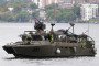 A Swedish Navy CB90 fast assault craft sails in Stockholm, Sweden, on August 31, 2026. Illustrative photo. (Source: Getty Images)
