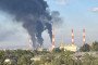 Smoke rises from the Kuibyshev oil refinery in Russia’s Samara region following an airstrike, June 10, 2026.