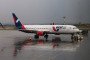 Azur Air Boeing 767 on wet tarmac in Sochi. (Photo: Russian media)