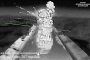 Thermal drone footage captures a precise strike on a strategic railway bridge over the North Crimean Canal near Rozdolne in temporarily occupied Crimea. (Source: Ukraine’s Special Operations Forces)
