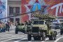 Russian military vehicles move through Red Square during the Victory Day parade marking the 78th anniversary of the Soviet Union’s victory in World War II, Moscow, May 9, 2023. (Source: Getty Images)