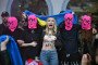 Ukrainian activist Inna Shevchenko and Pussy Riot members protest Russia’s participation in the Venice Biennale in Venice, Italy, on May 6, 2026. (Source: Getty Images)