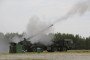 2S43 Malva is a 152mm self-propelled howitzer mounted on an 8×8 wheeled chassis.