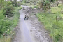 Russian troops traveling on motorcycles on the Lyman front moments before being targeted by Ukrainian drone operators from the Signum unit. (Source: Signum)