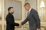Ukrainian President Volodymyr Zelenskyy and Estonian Defense Minister Martin Herem. (Source: Volodymyr Zelenskyy/Facebook)