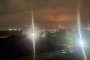 Fire and smoke rise over the Grushovaya oil depot in Novorossiysk following a reported Ukrainian drone strike on the facility near Russia’s Black Sea coast. (Source: Exilenova+)