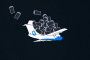 Illustration of an Orbit Boy aircraft deploying multiple satellites in orbit. (Source: UNITED24 Media/Oleksandr Manukians)