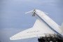 The Soviet supersonic passenger airliner designed by Aleksey Tupolev, Tupolev Tu-144, presented to the public in the Technik Museum Sinsheim on August 17, 2022, in Steinsfurt, Baden-Württemberg, Germany.