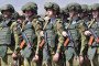 Belarus' armed forces at the Edelweiss training area in Balykchi, some 200 km from Bishkek, on September 11, 2024. (Source: Getty Images)