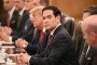 Secretary of State Marco Rubio (C) looks on as US President Donald Trump meets with China’s President Xi Jinping at the Great Hall of the People in Beijing on May 14, 2026. (Source: Getty Images)
