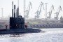 Lada-class diesel-electric submarine B-587 Velikiye Luki is sailing from St. Petersburg, 2024.