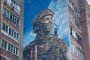 Russia Accidentally Spends $20K Painting Ukrainian Azov Recruitment Campaign on Victory Day Mural
