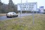 A car crosses the border on January 1, 2025 at the Hungarian-Romanian border crossing in Nyirabrany, eastern Hungary. (Source: Getty Images)