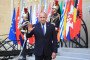 Bulgarian Prime Minister Rumen Radev poses for a photograph as he arrives for a dinner of the Coalition of the Willing at The Elysee Presidential Palace in Paris on July 13, 2026. (Source: Getty Images)