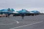 Sukhoi Su-34 frontline bombers of the 559th Bomber Aviation Regiment of the Russian Air Force, 2018.