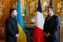 Ukrainian President Volodymyr Zelenskyy and French President Emmanuel Macron. (Source: Getty Images)