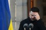 Ukrainian President Volodymyr Zelenskyy gives a statement after a meeting with Ireland's Taoiseach Micheal Martin at a government building. (Source: Getty Images)