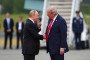 US President Donald Trump greets Russian leader Vladimir Putin at Joint Base Elmendorf-Richardson in Anchorage, Alaska, during Ukraine peace talks on August 15, 2025. (Photo: Getty Images)