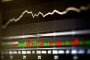 An index graph displays Russian stock price fluctuations at the Moscow Exchange MICEX-RTS PJSC in Moscow, Russia, on April 10, 2018. (Source: Getty Images)