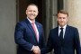 French President Emmanuel Macron shakes hands with Polish President Karol Nawrocki before a meeting at the Élysée Palace in Paris, France, on September 16, 2025. (Source: Getty Images)