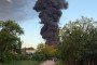 Fire at the Poltavskaya oil depot in Ust-Labinsk, Russia’s Krasnodar region, following a reported drone attack on June 6, 2026. (Source: Exilenova+)