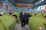 North Korean leader Kim Jong Un visiting major munitions industry enterprises to acquaint himself with the missile and shell production at an undisclosed place in North Korea on December 26, 2025. (Source: Getty Images)