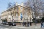 People walk in front of the Russian Embassy in Budapest on March 27, 2018. Illustrative photo. (Source: Getty Images)