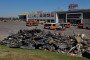A shopping mall damaged following a Russian strike in Kryvyi Rih, on August 22, 2026. (Source: Getty Images)